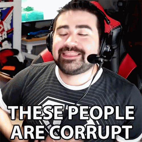 Man Headphones Microphone These People Are Corrupt