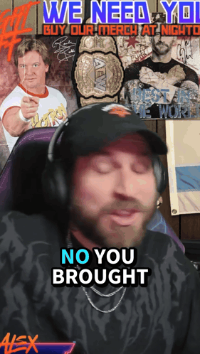 Man Headphones No You Brought Buy Our Merch