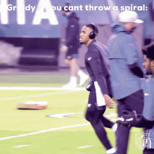 Man Headphones Ready If You Can't Throw Spiral