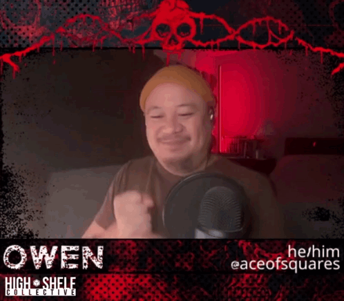 Man High Fiving Owen Microphone GIF