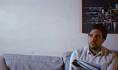 Man Hitting A Fly Blood Splatter On Wall GIF