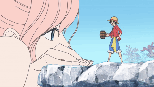 Man Holding Barrel Standing Next To Girl GIF