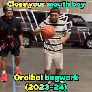 Man Holding Basketball In Front Of Van Saying Close Your Mouth Boy GIF