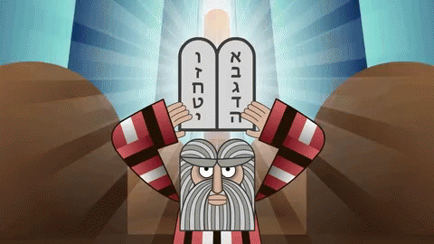 Man Holding Bible With Hebrew Writing