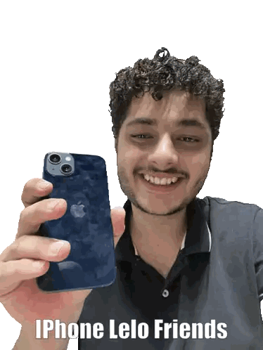Man Holding Blue iPhone Lelo Friends