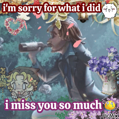 Man Holding Bottle Saying I'm Sorry For What I Did