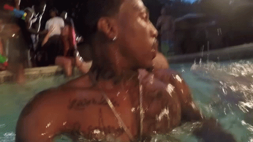 Man Holding Breath Underwater GIF