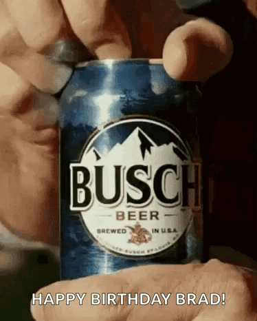 Man Holding Busch Beer Can
