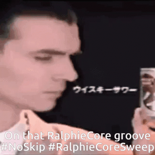 Man Holding Can Saying On That Ralphiecore Groove Noskip Ralphiecoresweep