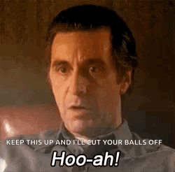 Man Holding Candle Cutting Balls Off GIF