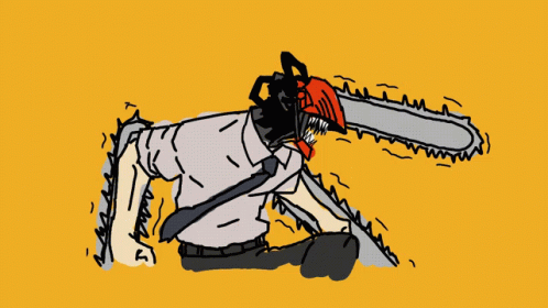 Man Holding Chainsaw