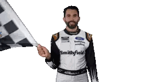 Man Holding Checkered Flag Smithfield Shirt