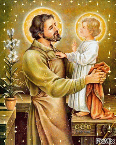 Man Holding Child With God Sign