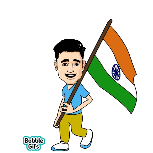 Man Holding Flag Bobble Gifs