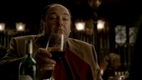 Man Holding Glass Of Red Wine GIF