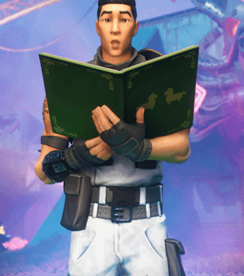 Man Holding Green Book With Butterfly GIF