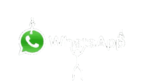 Man Holding Green WhatsApp Logo