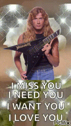 Man Holding Guitar Megadeth