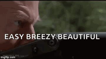 Man Holding Gun Easy Breezy Beautiful