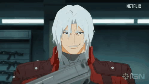 Man Holding Gun With Netflix GIF