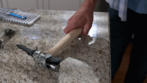 Man Holding Hammer GIF