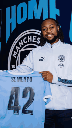 Man Holding Jersey Number 42