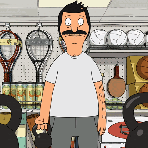 Man Holding Kettlebell