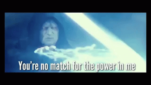 Man Holding Light Saber Youre No Match GIF