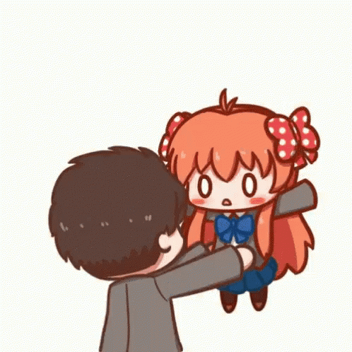 Man Holding Little Girl In Arms GIF