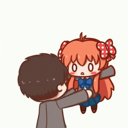Man Holding Little Girl With Bow In Hair GIF