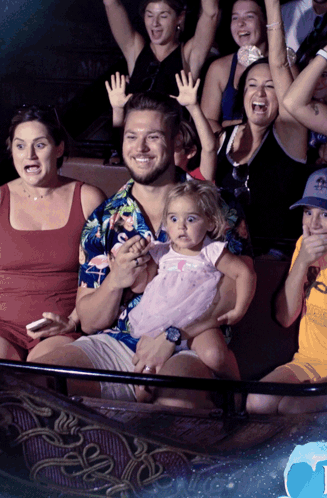 Man Holding Little Girl Woman Screaming