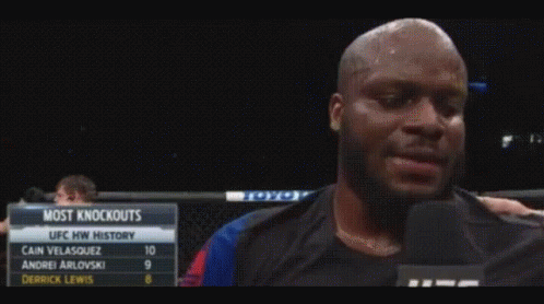 Man Holding Microphone At Most Knockouts Sign GIF