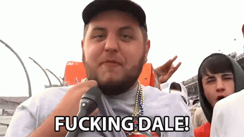 Man Holding Microphone Saying Fucking Dale