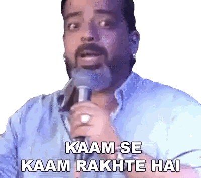 Man Holding Microphone Saying Kaan Se Kaan Rakhte Hai