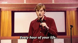 Man Holding Microphone Says Every Hour Of Your Life GIF