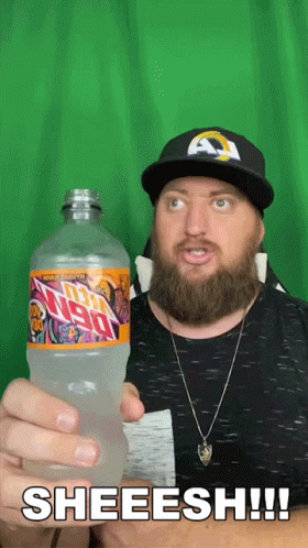 Man Holding Mountain Dew Bottle GIF