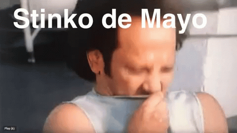 Man Holding Nose Stinko De Mayo