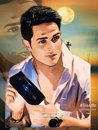 Man Holding Oppo Reno Phone GIF