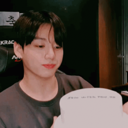 Man Holding Paper Saying I Wish You On