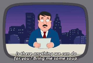 Man Holding Paper Saying Is There Anything We Can Do For You GIF