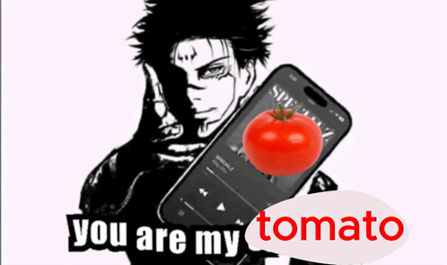 Man Holding Phone With Tomato Saying You Are My Tomato GIF