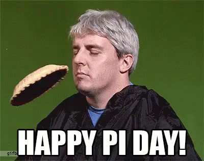 Man Holding Pie Happy Pi Day
