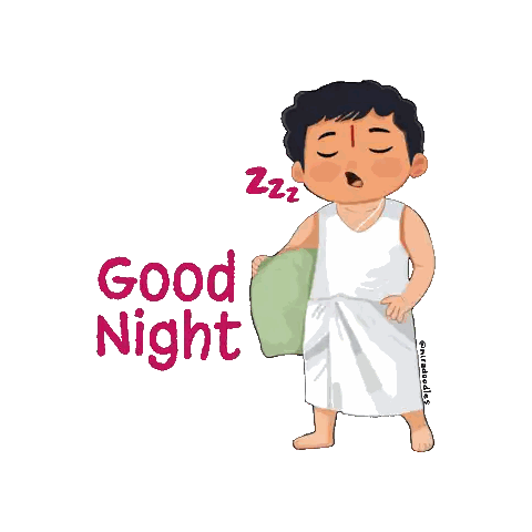 Man Holding Pillow Good Night