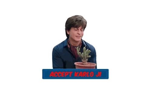 Man Holding Potted Plant Accept Karlo Ji