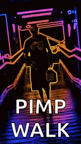 Man Holding Radio Pimp Walk GIF