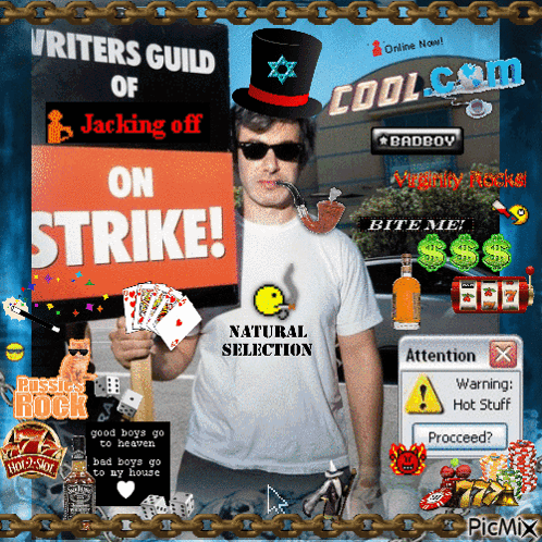 Man Holding Sign Saying Strike