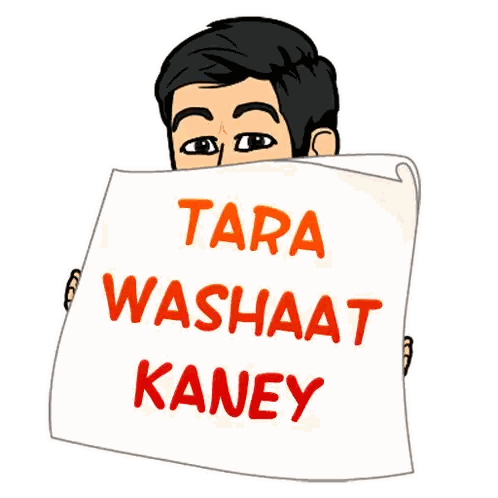 Man Holding Sign Saying Tara Washaat Kaney