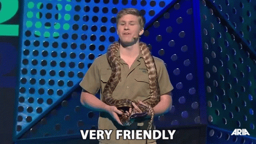 Man Holding Snake Around Neck