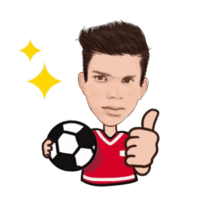 Man Holding Soccer Ball Giving Thumbs Up