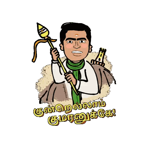 Man Holding Stick with Chennai